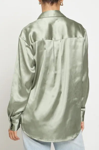 Sage Garden Button Down Top